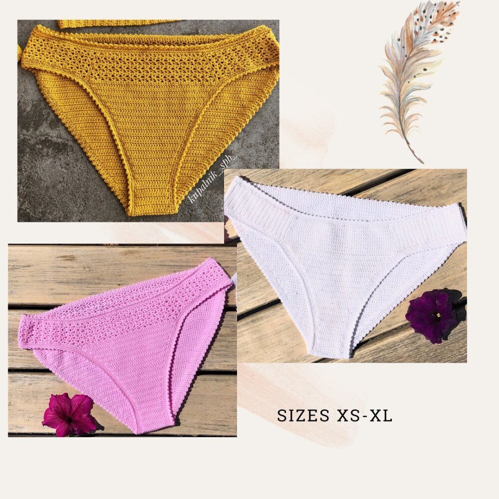 [Crochet Beach Design] Баунти: трусики с удобной классической посадкой сзади (kupalnik_spb_)