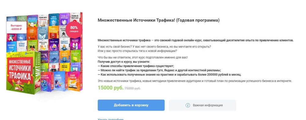Множественные Источники Трафика! (Годовая программа) (Леонид Сергиевский)