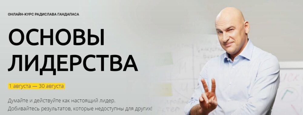Основы лидерства. Пакет Бизнес-2019 (Радислав Гандапас)
