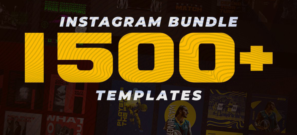 [PSD] 1500+ Шаблонов Для Инстаграм - Instagram Bundle