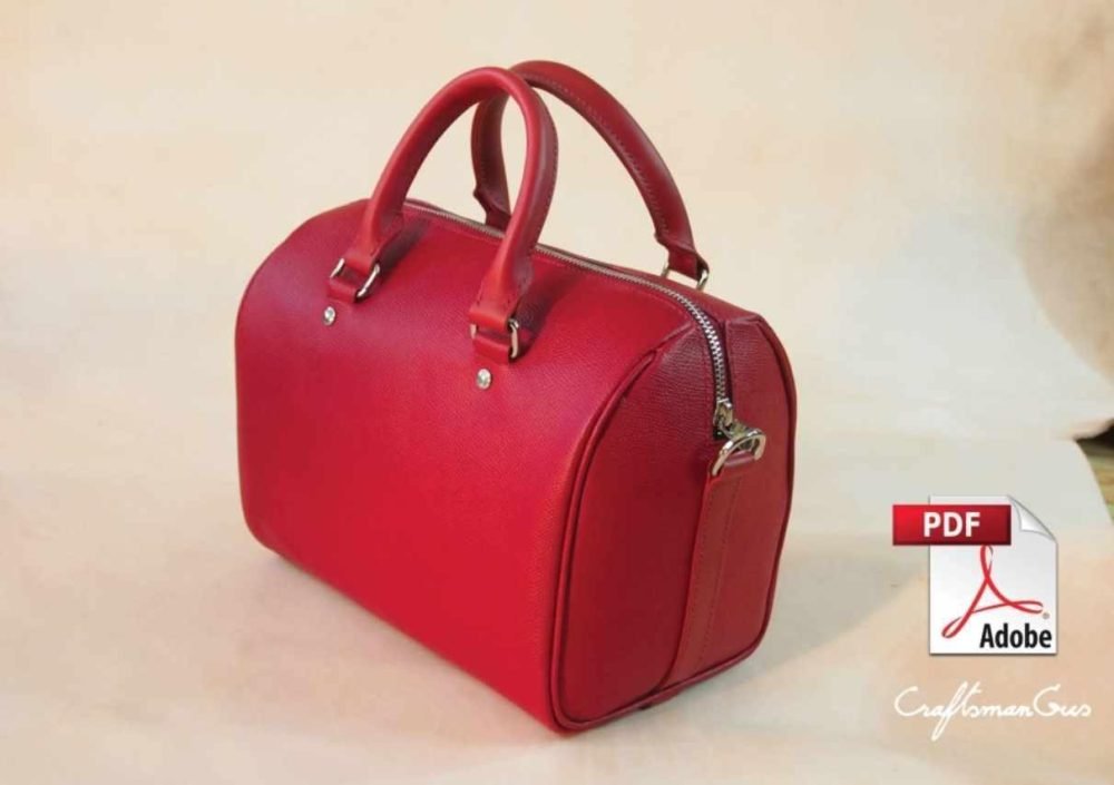 Выкройка кожаной сумки Boston red (Craftsmangus)