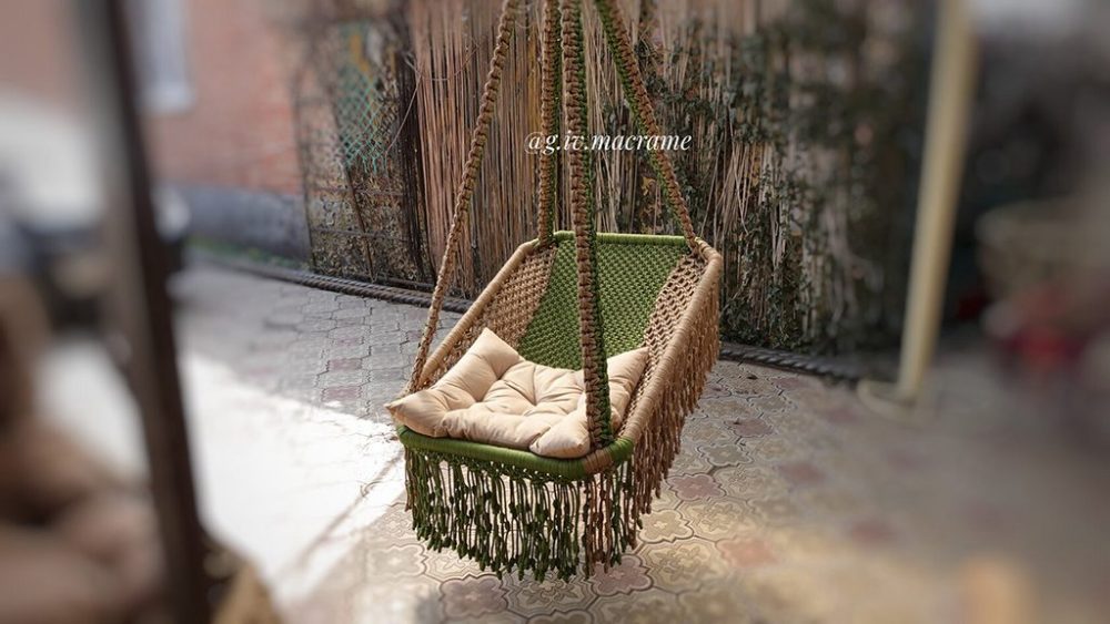 Кресло на прямоугольной основе. Модель 16 (g.iv.macrame)