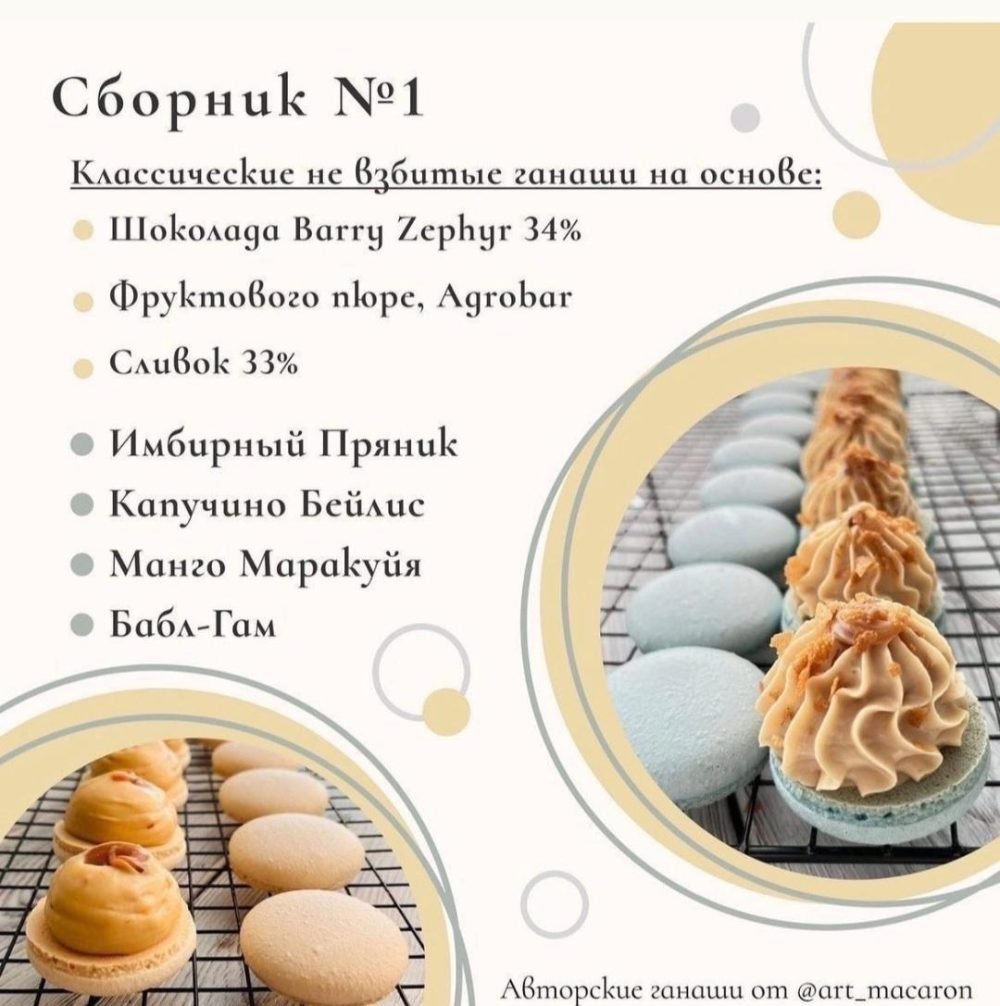 Классические невзбитые ганаши 1.0 (art__macaron)