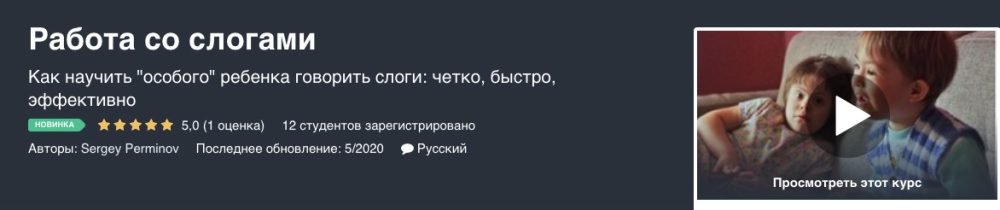 [Udemy]  Работа со слогами (Сергей Перминов)