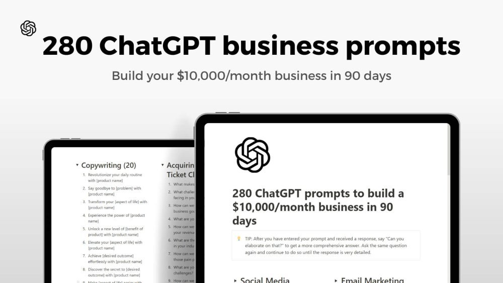1548 запросов ChatGPT для бизнеса (iNotion)