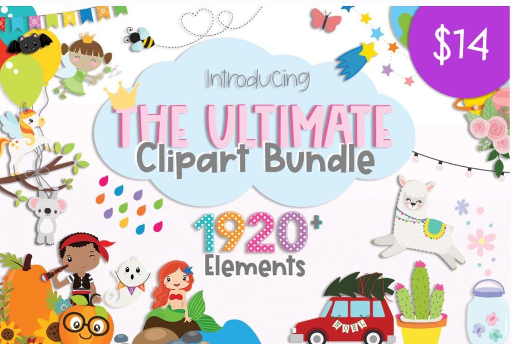 [craft_bundles] Набор Клипарта из 1920+ Элементов. The ultimate clipart bundle