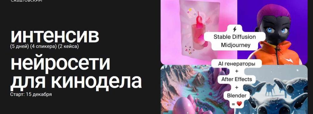 [Sabatovsky] Интенсив нейросети для кинодела. Тариф Базовый (Владислав Сабатовский)